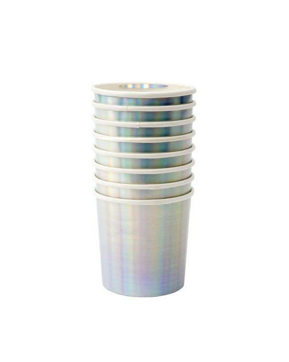 실버 홀로그램 텀블러 컵 (8개입)