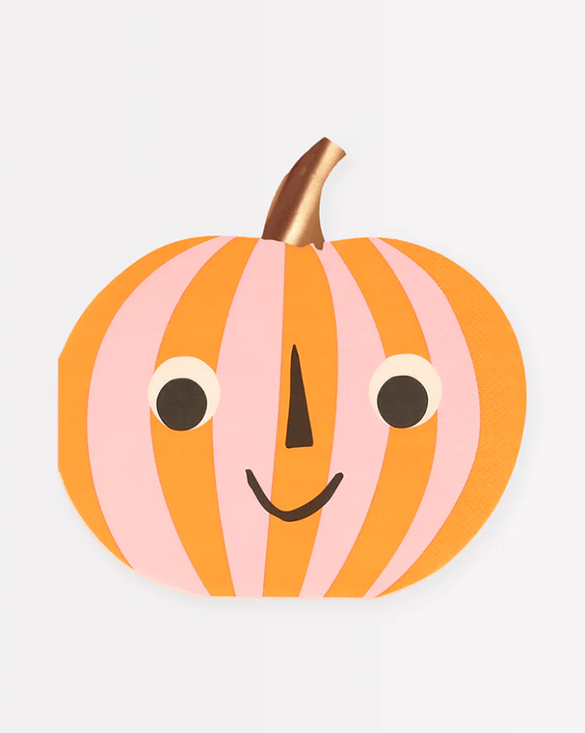 Stripy Pumpkin Napkins (16PCS)