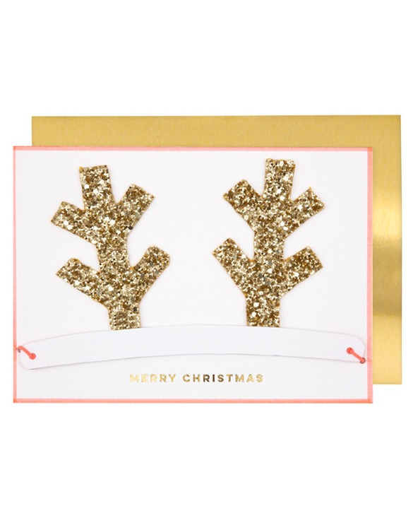 Antlers Christmas Crown Card